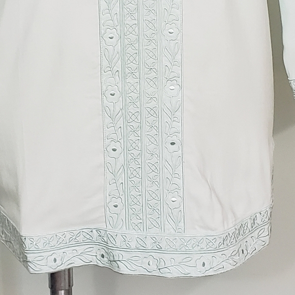 NWT Tavik Morocco Blue Tunic Dress / Swim Cover-up Blue Green - Picture 4 of 12